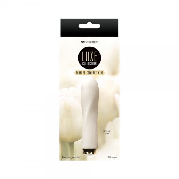 Luxe Compact Rechargeable Vibe Scarlet Ivory