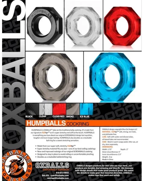 Humpballs Cockring  - Pink - Medium