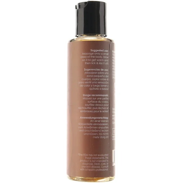 Sizzle Lips Warming Edible Gel - Salted Caramel - 4.2 Fl. Oz. - 125 ml