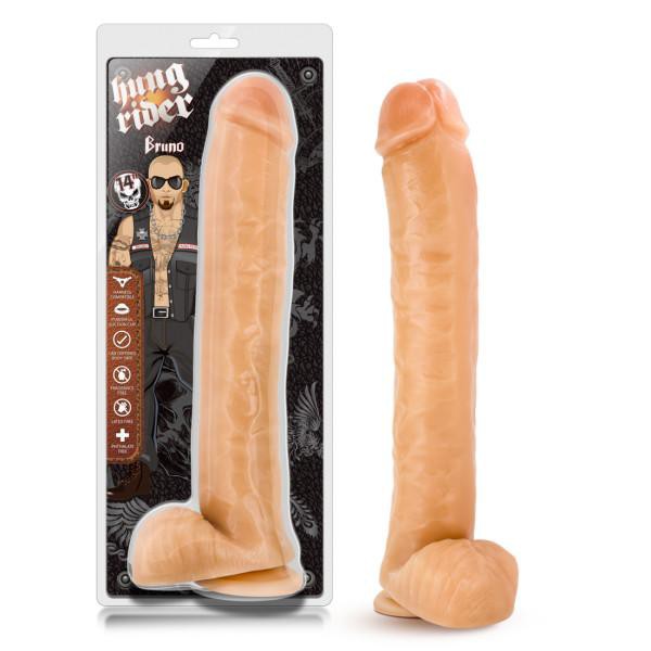Hung Rider Bruno Large Realistic Suction Cup Dildo 12 Inch