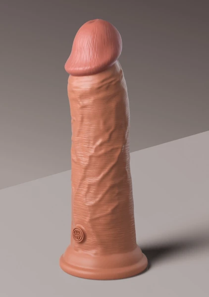 Pipedream Products King Cock Elite 8” Vibrating Silicone Cock Light