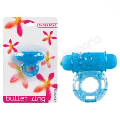 Shots Toys Blue Bullet Ring