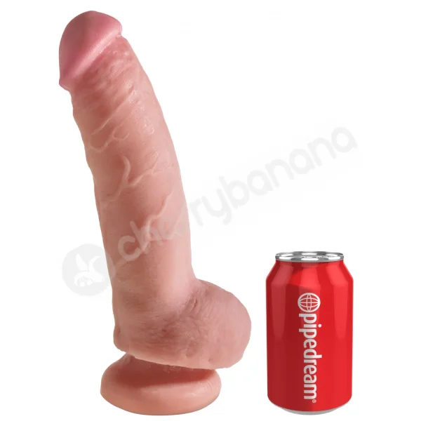 King Cock + Flesh 9'' Dual Density Cock With Balls