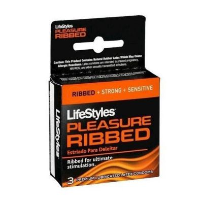 Lifestyles Ribbed 3pk 3pk