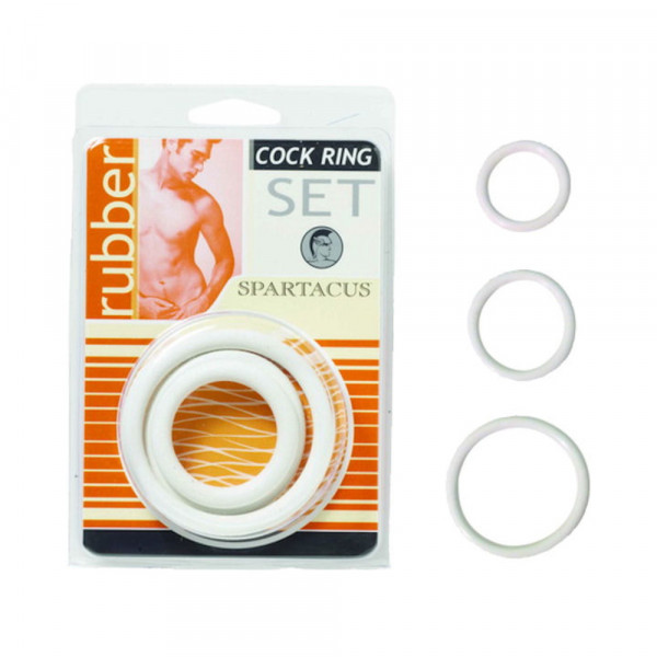 Cock Ring Set Soft Clamshell (3 Rings)