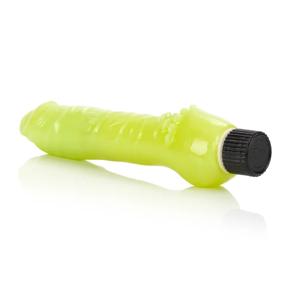 Glow-in-the-Dark Jelly Penis Vibe 7 Inches - Green — image 9 of 10
