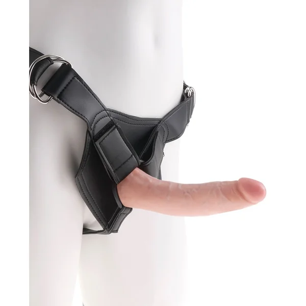 King Cock Strap on Harness With 7 Inch Cock - Flesh — image 10 of 14