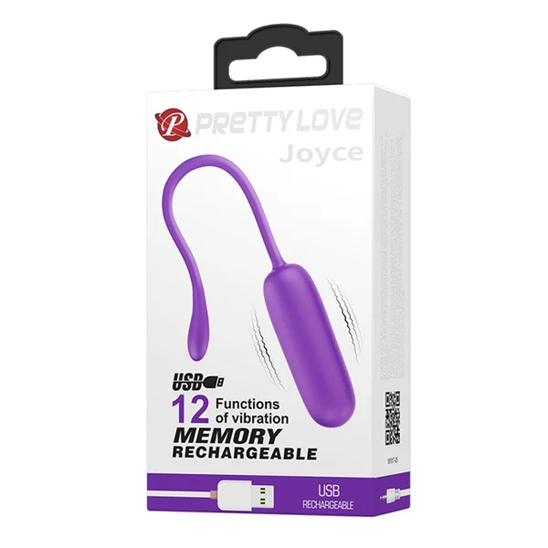 Pretty Love Joyce Vibrating Egg - Purple — image 8 of 10