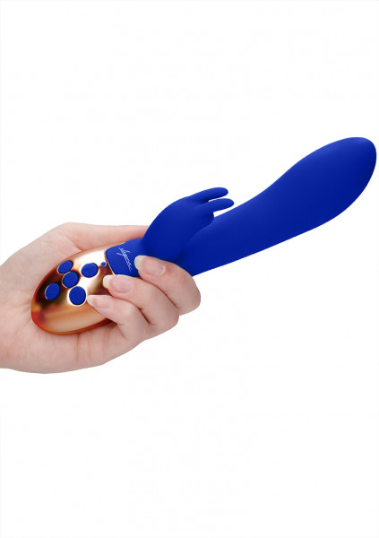 Heating Rabbit Vibrator - Opulent - Blue - Best Silicone Vibrator