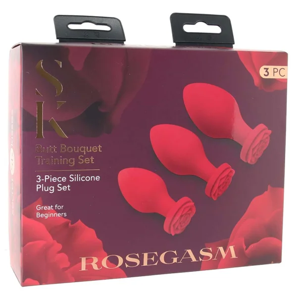 Secret Kisses Rosegasm Butt Bouquet Silicone Plugs Training Set