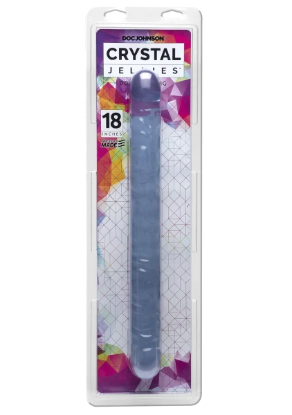 Crystal Jellies 18 Inch Double Dong - Purple