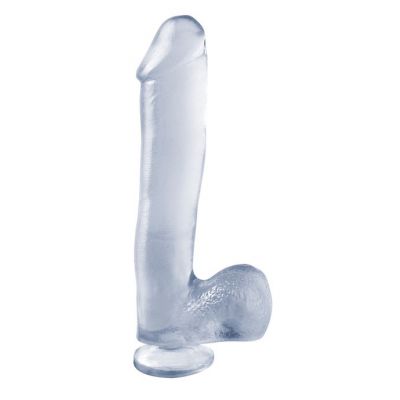 Basix 10 Inch Suction Cup Dildo Clear