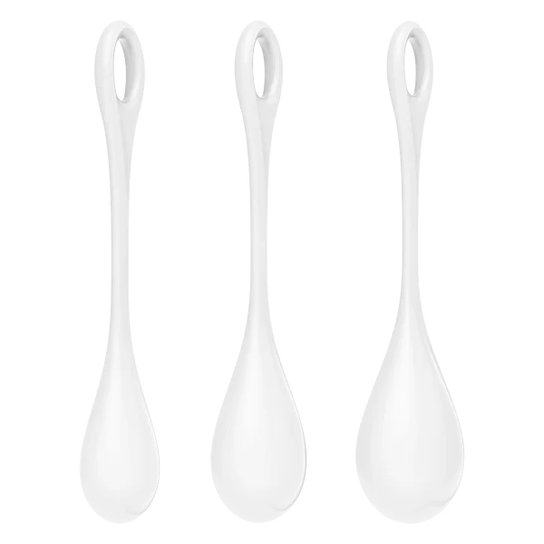 Satisfyer Yoni Power Balls 1 White 3 Pc Set