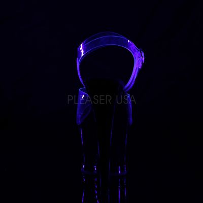 7 inches Heel 2 3 4 inches Cut Out PF Ankle Strap Sandal w Flame