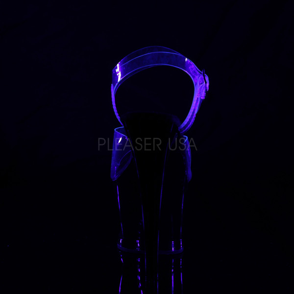 7 inches Heel, 2 3/4 inches Cut-Out PF Ankle Strap Sandal w/ Flame — image 4 of 4
