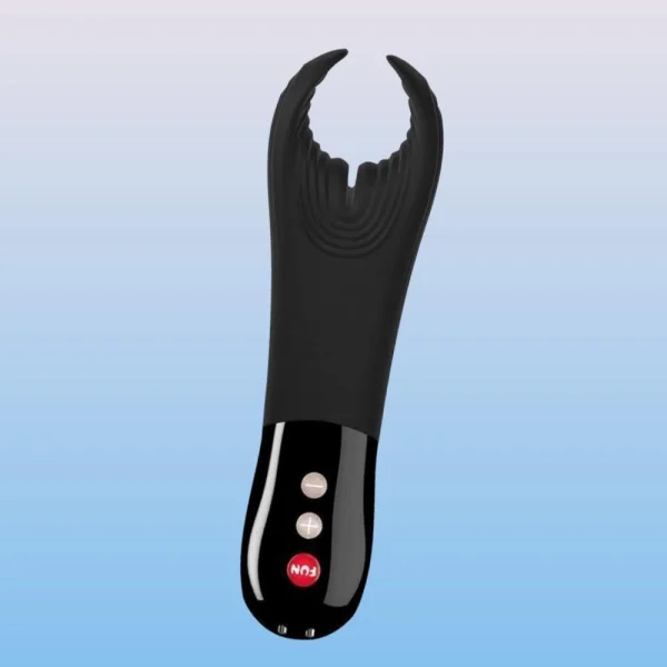 Fun Factory Manta Rechargeable Vibrating Male Stroker for Men - Black