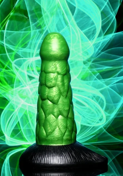 Creature Cocks Radioactive Reptile Thick Scaly Silicone Dildo