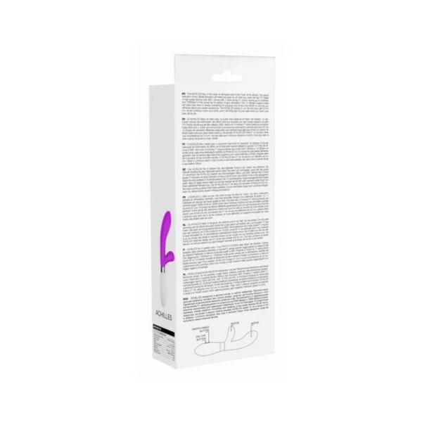 Luna Neon Achilles Ultra-soft Silicone Dual Stimulator Fuchsia