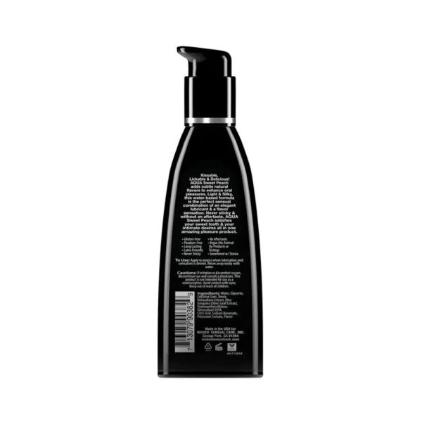 Wicked Aqua Sweet Peach Flavored Lubricant 2oz