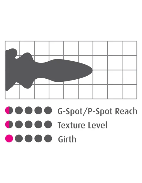 Icicles No. 91 Clear Glass Butt Plug with Suction Cup by Pipedream Products