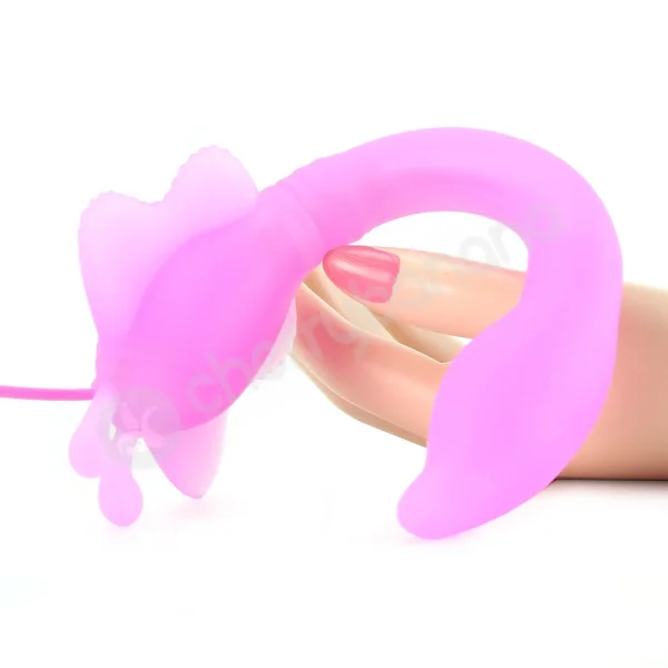 Adam & Eve Bendable Butterfly Pink Vibrator