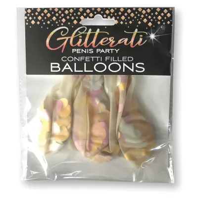 Glitterati Penis Party Confetti Balloon