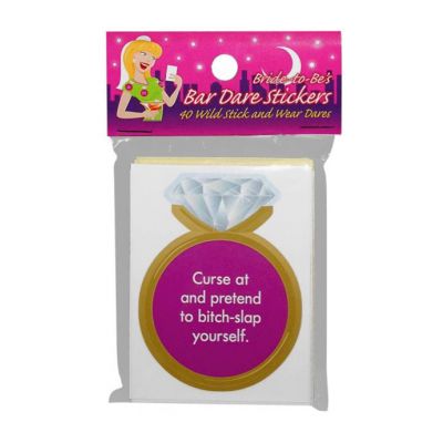 Bride to Be Bar Dare Stickers