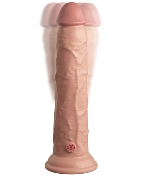 King Cock Elite Dual Density Vibe Silicone Dildo With Remote