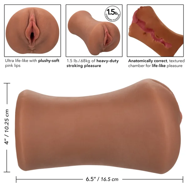 Stroke It Juicy Pussy - Brown — image 20 of 21