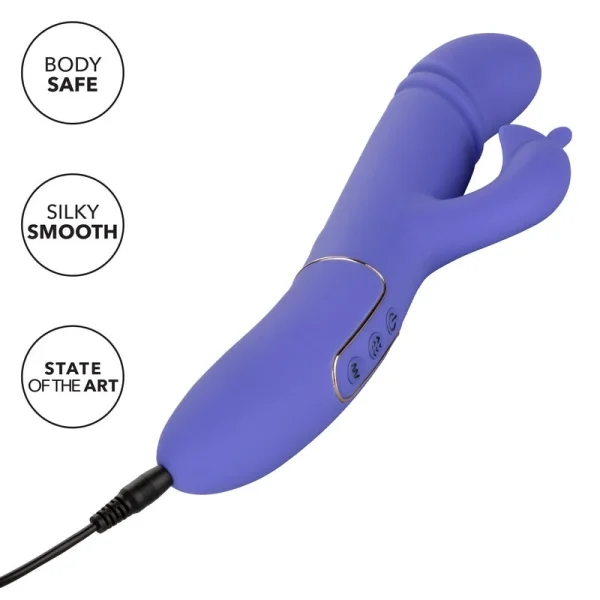 Shameless Seducer Powerful Silicone Rabbit Style Thrusting G-Spot Vibrator By CalExotics — image 11 of 13