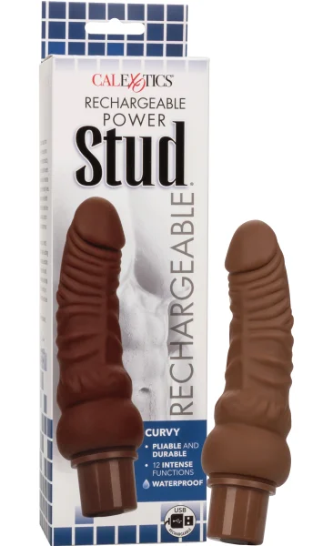 Rechargeable Power Stud Curvy - Brown