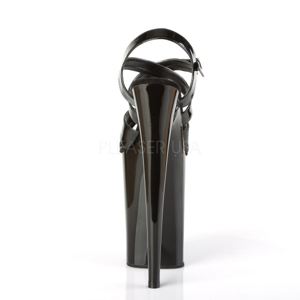 9 inches Heel, 5 1/4 inches PF Criss-Cross Ankle Strap Sandal — image 8 of 16