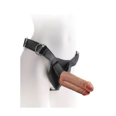 King Cock Strap On Harness With 7 Inch Two Cocks One Hole 7 Inch
