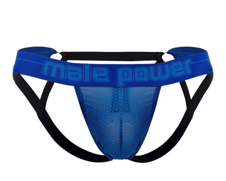 Sexagon Strappy Ring Jock - Small-medium - Royal