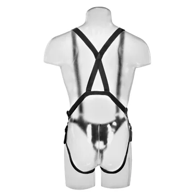 King Cock 12 Hollow Strap on Suspender System Flesh