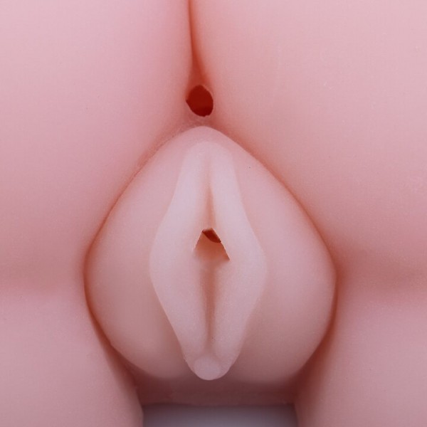 Bondara Lay Me Down Flesh Realistic Arse and Vagina Travel Size Masturbator — image 4 of 6