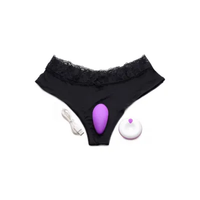 Naughty Knickers Vibrating Panty With Remote Control Purple
