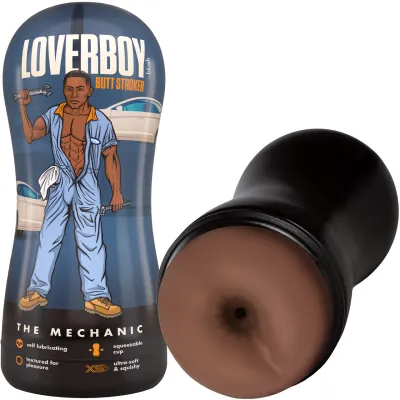 Loverboy The Mechanic Self Lubricating Anal Penis Stroker By Blush Chocolate