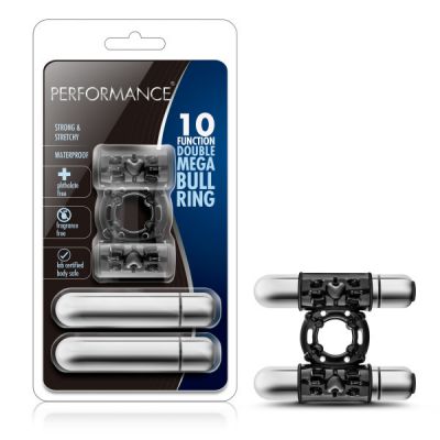 Double Mega Bull Vibrating Cock Ring