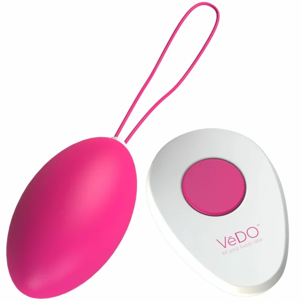 VeDO Peach Remote-Controlled Vibrating Egg - 'Foxy Pink'