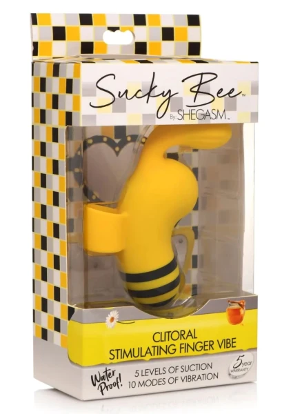 Shegasm Sucky Bee Clitoral Stimulating Finger Vibe