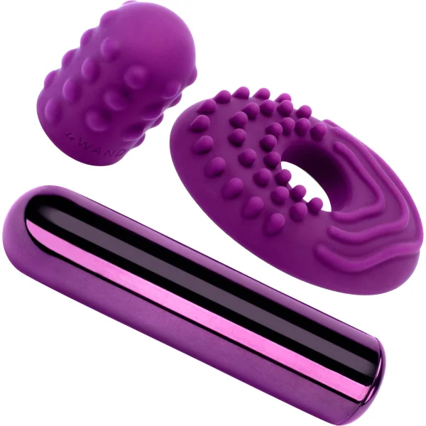 Le Wand Chrome Bullet Vibrator - Dark Cherry