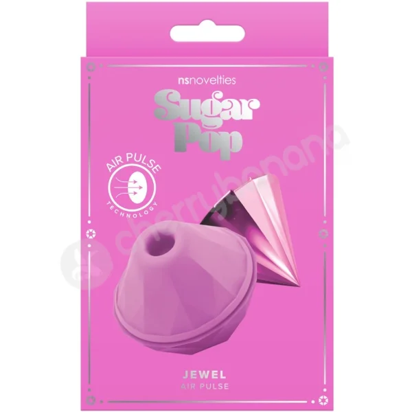 Sugar Pop Jewel Pink Discreet Travel Friendly Clitoral Air Pulse Vibrator