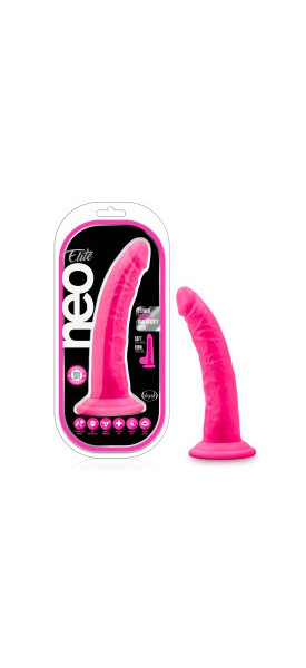 Blush - Neo Elite - 7.5' Silicone Dual Density Cock