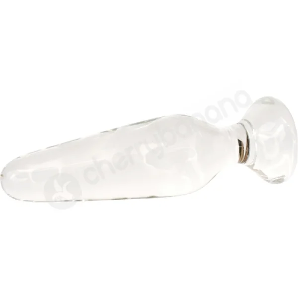 Crystal Spires Clear Smooth Butt Plug