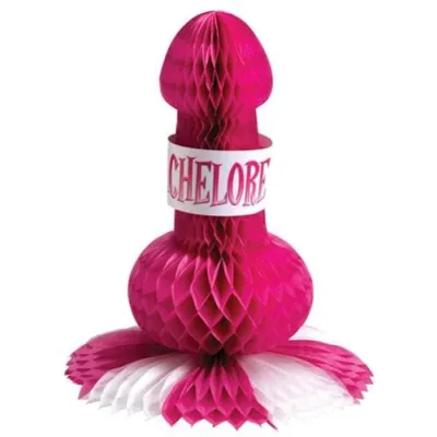 Giant Penis Center Piece With Bachelorette Banner