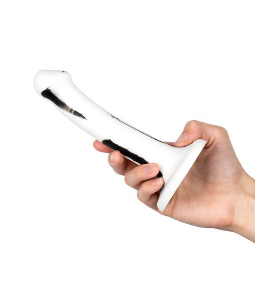 Mon Amour Love Sucks White Marble G-Spot Dildo – 6.4 or 7.7 Inch — image 6 of 6