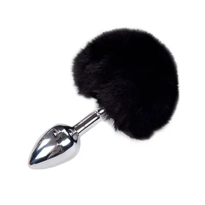 Alive BDSM Line Anal Pleasure Metal Anal Fluffy Butt Plug Medium