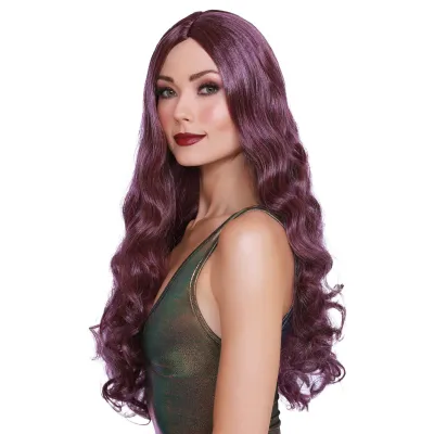 Long Wavy Wig Purple