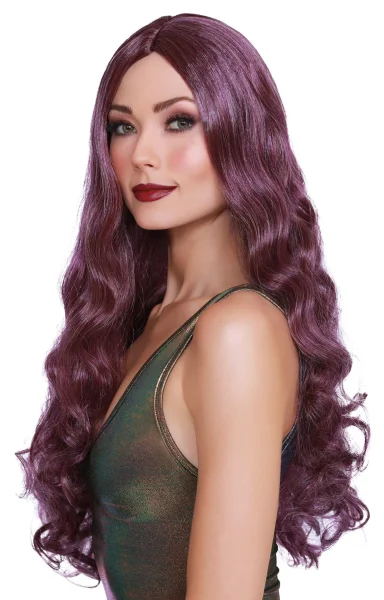 Long Wavy Wig - Purple